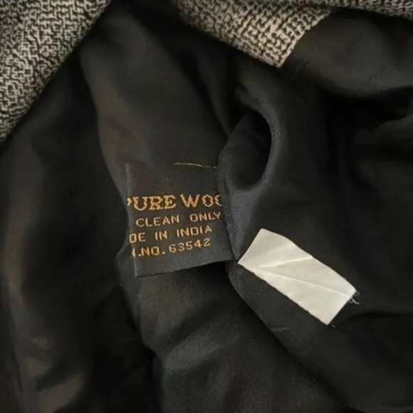Georgio Saint Angelo Pure Wool Blazer Jacket‎ Size Petite 12 VTG - Picture 4 of 4